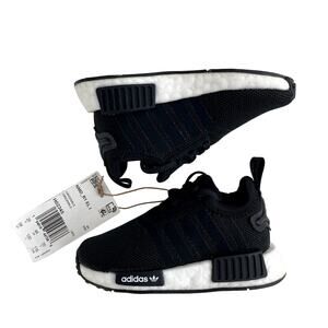 Adidas Originals NEW NMD_R1 Refined Shoes - Core Black Cloud White - 5